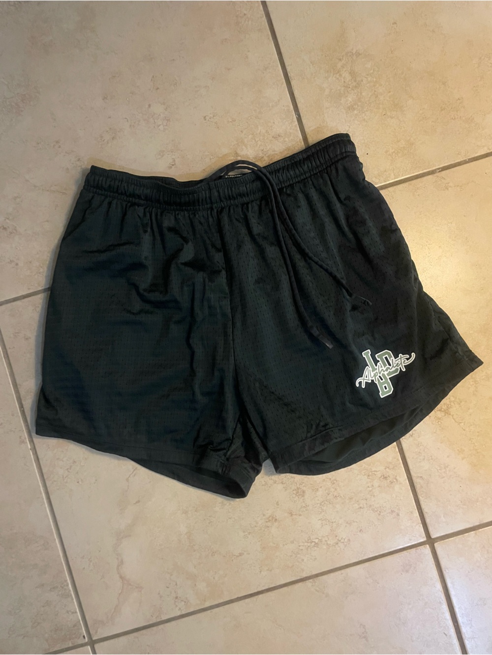 Men’s Alphalate athletic shorts large Forest Green - Picture 5 of 5